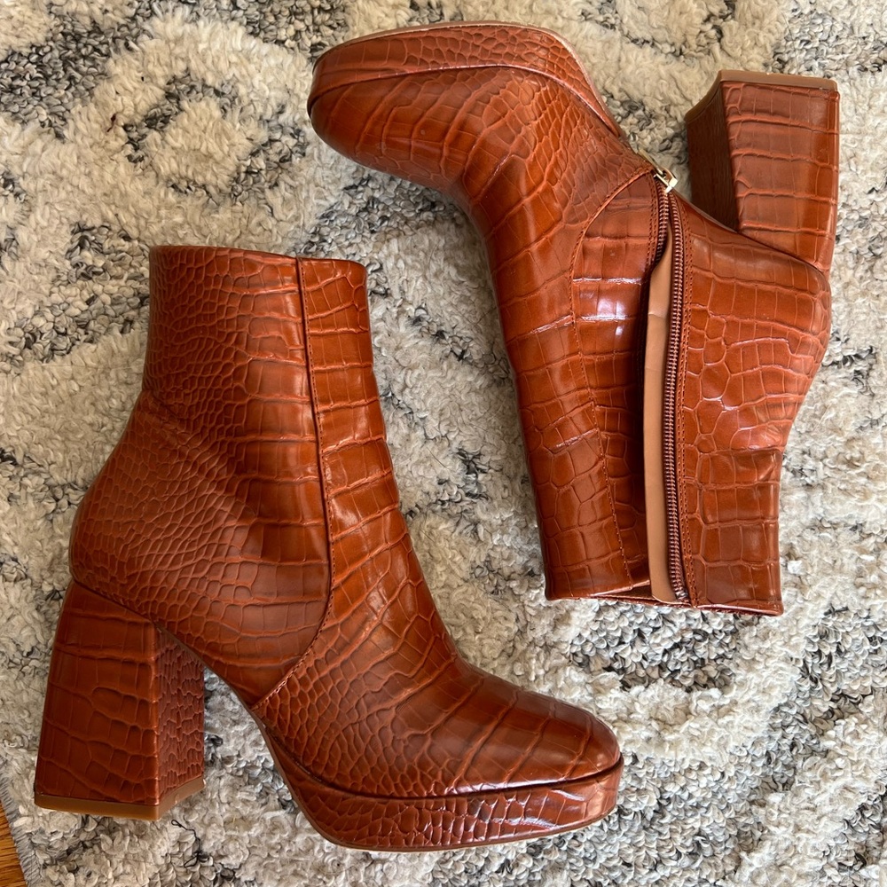 High heel ankle boots